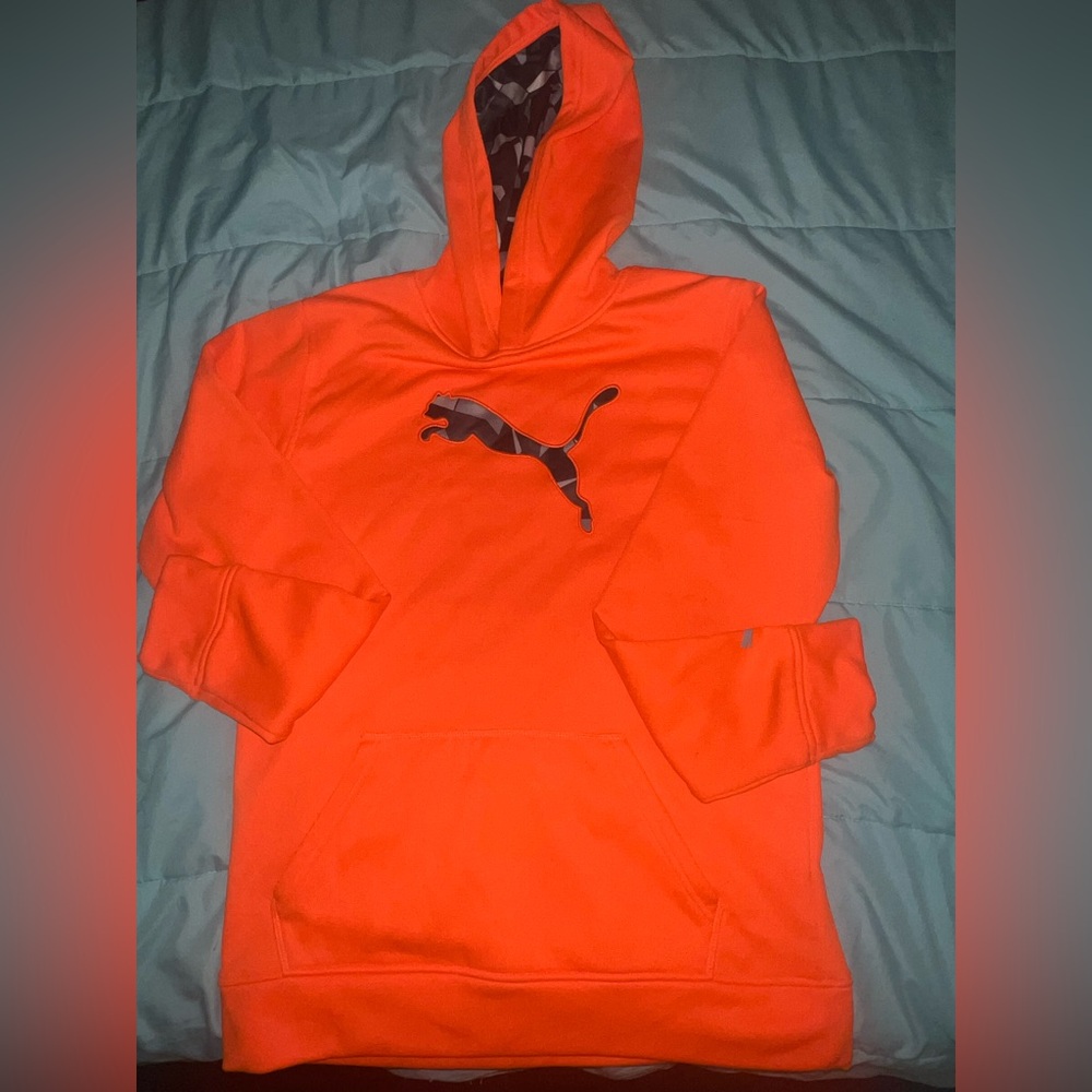 Puma Men's Orange Hoodie